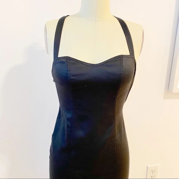 Moschino Black Mini Dress XS Vintage - Picture 2 of 15